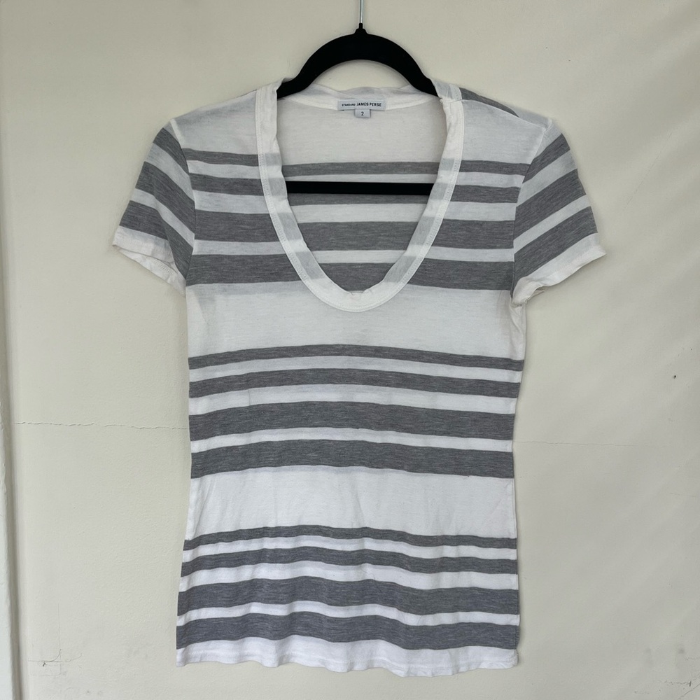 James Perse Striped T-Shirt